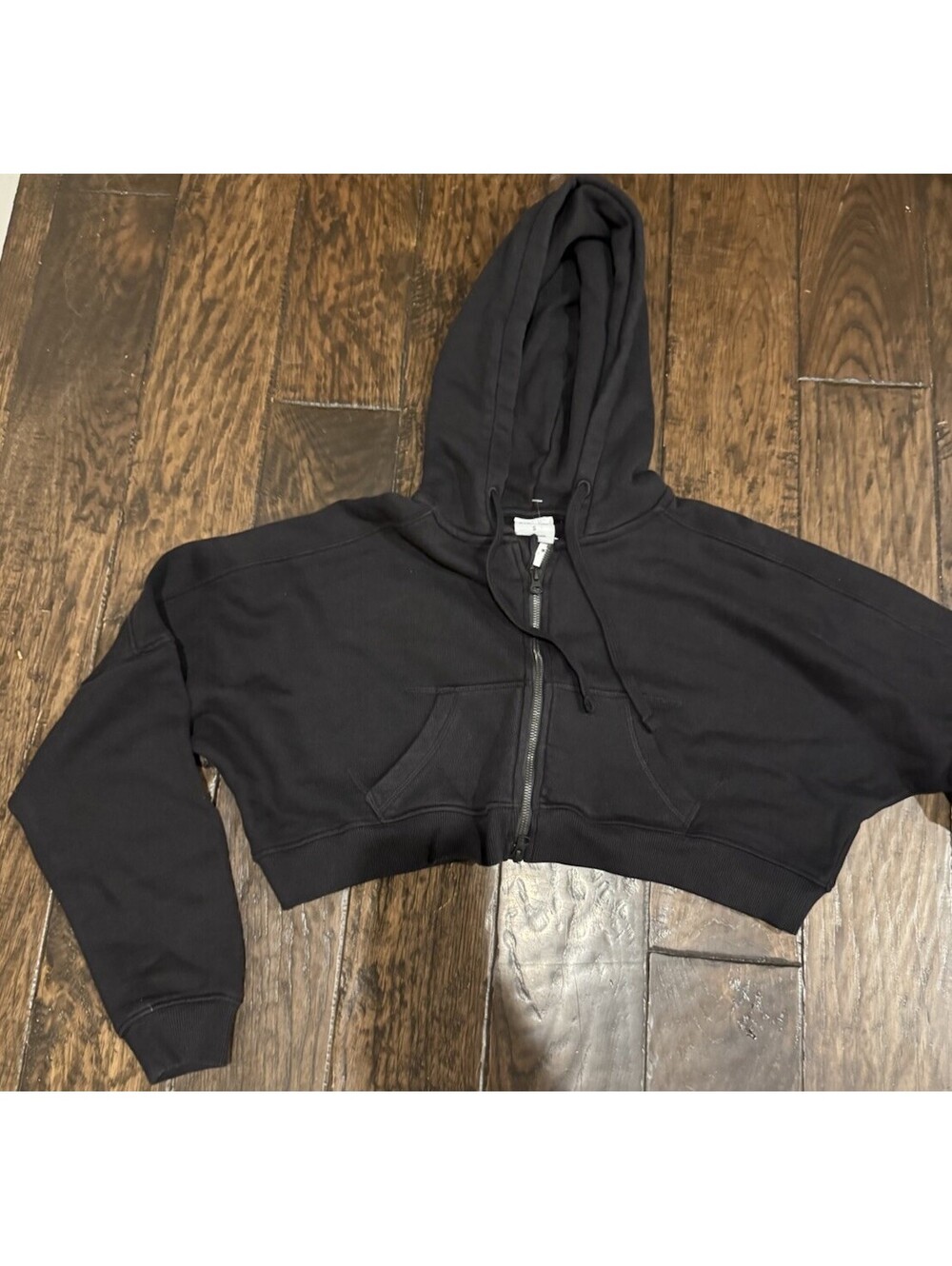 Gymshark Women's Heavyweight Pump Zip Through Hoodie DH3 Black SMALL nwot